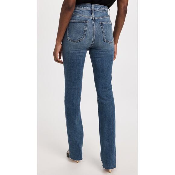 Women's Straight Leg Jeans - Blue - Picture 2 of 16